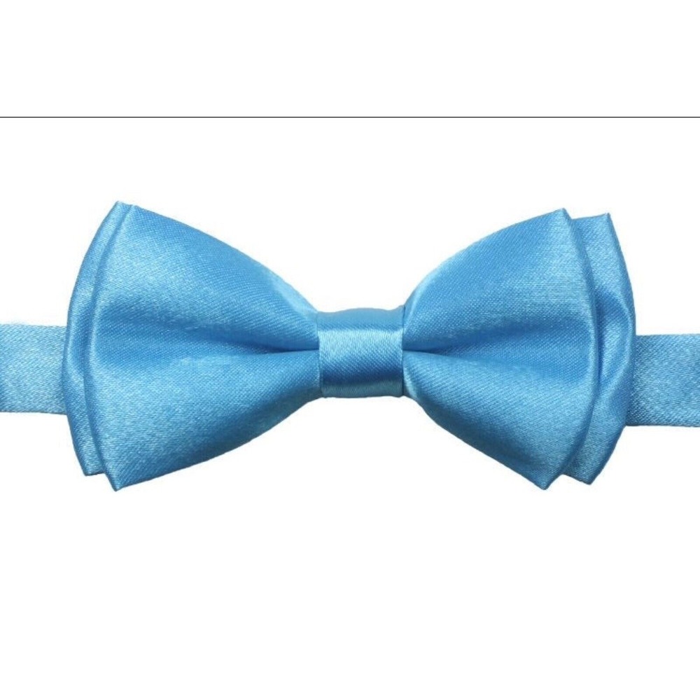 Light Blue Children's Size Bow Tie Adjustable neck‎ from 12" to 23"